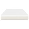 vidaXL Gultas matracis ar matraci Krēmkrāsa 120 x 200 cm audums