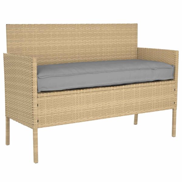 vidaXL Kastīšu spilvenu komplekts 2 pcs Pelēka 100 x 40 x 8 cm