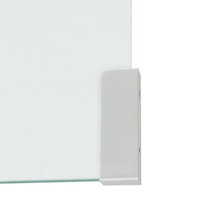 vidaXL kafijas galdiņš, rūdīts stikls, 49,5x50x45 cm, caurspīdīgs