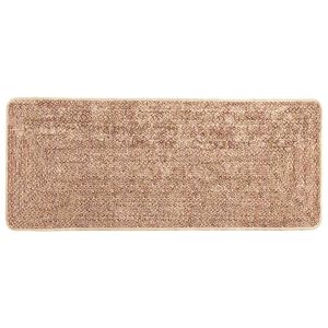 vidaXL Paklāja ceļ&scaron; MARSA Dzeltena 50 x 100 cm Poliesters un PVC