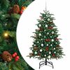 vidaXL Mākslīgā Ziemassvētku eglīte su 150 LED ar statīvu Zaļa 150 cm
