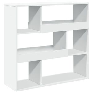 vidaXL grāmatu plaukts, balts, 100x33x94,5 cm, inženierijas koks