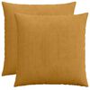 vidaXL Spilvenu pārvalks 2 pcs HEERLEN Dzeltena 80 x 80 cm kordurojs