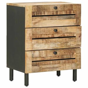 vidaXL Naktsgaldiņ&scaron; Dabiska 50 x 33 x 62 cm Cieta mango koksne