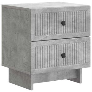 vidaXL Nakts skapītis ar atvilktni Betona pelēks 43 x 34,5 x 47,5 cm