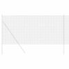 vidaXL Eiropas žogs Pelēka 1 x 25 m PVC pārklāts dzelzs