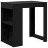 vidaXL Bāra galds 102 x 70 x 103,5 cm Inženierijas koks Melns ozolkoks