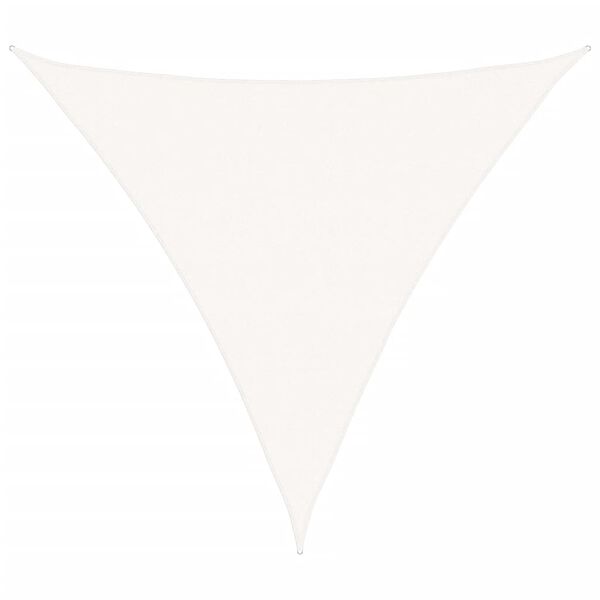 vidaXL saulessargs, HDPE, 5x5x5 m, trīsstūrveida, balts