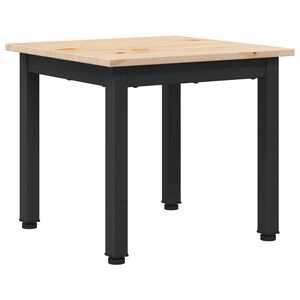 vidaXL Kafijas galdiņ&scaron; Dabiska 40 x 40 x 36 cm Ciets priedes koks