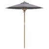 vidaXL Dārza parasols Tumši pelēka 180 x 180 x 230 cm Bambuss