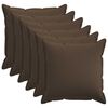 vidaXL Spilvenu pārvalks 6 pcs HOUTEN Pelēkbrūna 80 x 80 cm