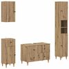vidaXL 4 daļu vannas istabas skapju komplekts ALKMAAR Artisan Ozols