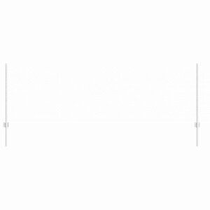 vidaXL Žogs ar stabu Sudraba 0,8 x 100 m Tērauds