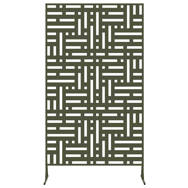 vidaXL Privātuma ekrāns Olīvu zaļ&scaron; 100 x 50 x 180 cm Tērauds