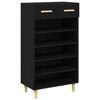 vidaXL Apavu skapis 60 x 35 x 105 cm Inženierijas koks Melns ozols