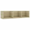 vidaXL CD sienas plaukts, ozolkoka krāsa, 75x18x18cm inženierijas koks