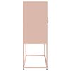 vidaXL Highboard Pink 68x39x107 cm Tērauds
