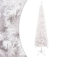 vidaXL Ziemassvētku egle, šaura, balta, 180 cm