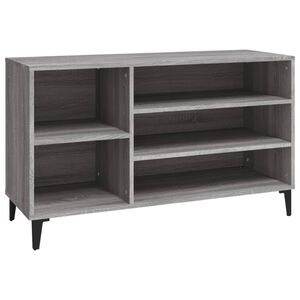 vidaXL apavu plaukts, pelēcīga ozolkoka,102x36x60cm, inženierijas koks
