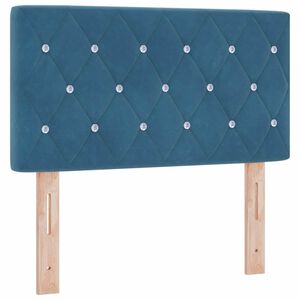 vidaXL Galvgalis Tum&scaron;i zils 80 cm Samts