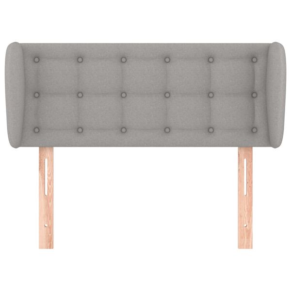 vidaXL galvgalis ar malām, 93x23x78/88 cm, gai&scaron;i pelēks audums