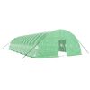vidaXL siltumnīca ar tērauda rāmi, zaļa, 84 m&sup2;, 14x6x2,85 m