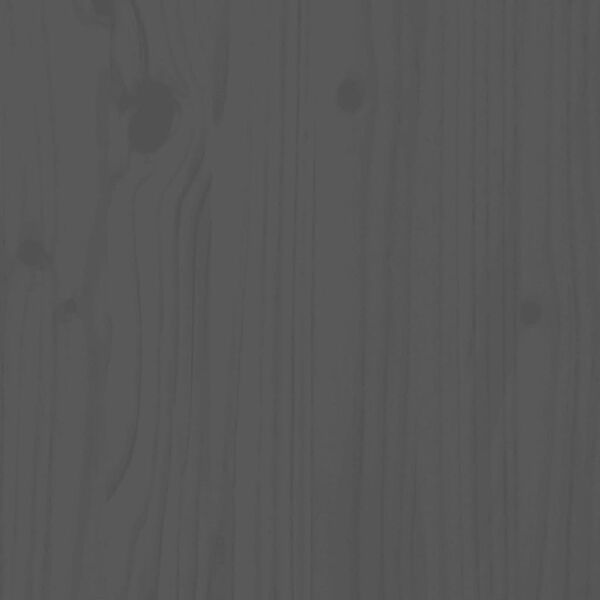 vidaXL gultas galvgalis, pelēks, 103,5x3x81 cm, priedes masīvkoks