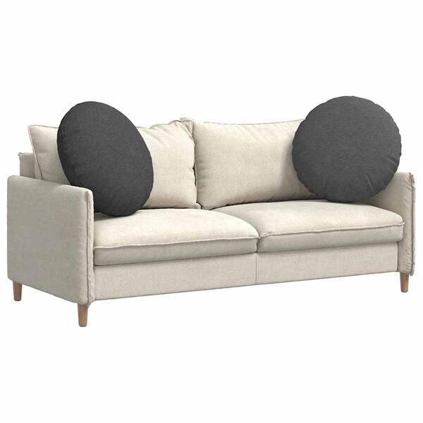 vidaXL Sēdvietas spilventiņi 2 pcs Tum&scaron;i pelēks &Oslash; 80 cm