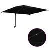 vidaXL Dārza parasols Melna 248,5 x 247,5 x 160 cm