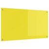 vidaXL Virtuves aizsargpaneļi Dzeltena 110 x 60 cm rūdīts stikls