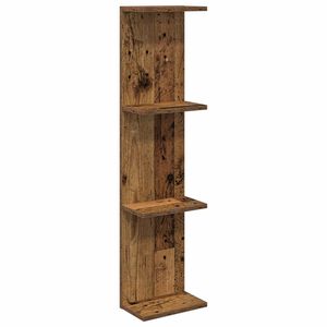 vidaXL Sienas plaukts Vecs koks 25 x 15 x 100 cm