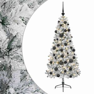 vidaXL Mākslīgā Ziemassvētku egle ar bumbiņu 120 cm 150 LED