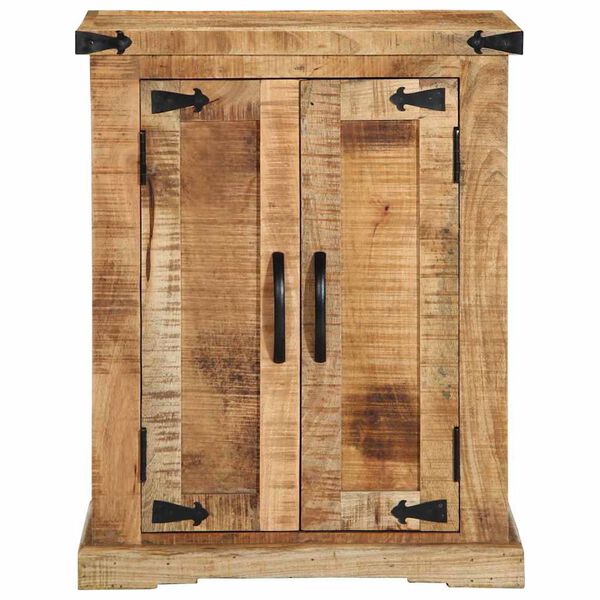 vidaXL Puse Brūna 55 x 35 x 70 cm neapstrādāts mango koks