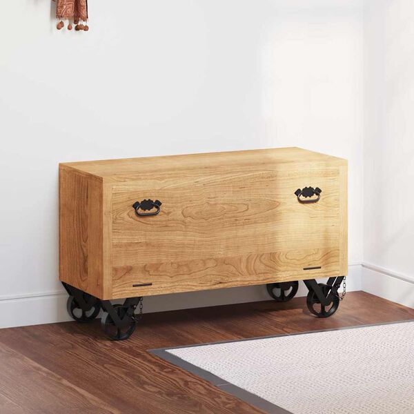 vidaXL apavu plaukts, 86x35x55 cm, mango masīvkoks