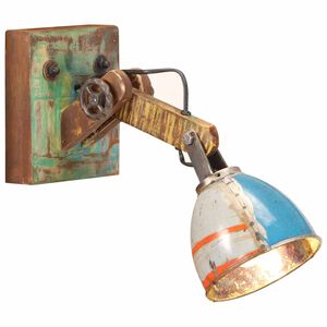 vidaXL sienas lampa, industriāls stils, krāsaina, apaļa, E27