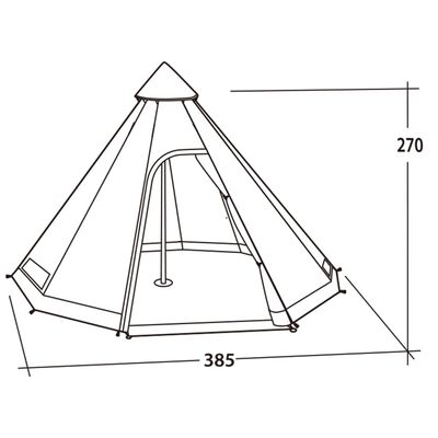 Easy Camp telts Moonlight, astoņvietīga, vigvama dizains