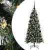 vidaXL Mākslīgā Ziemassvētku eglīte su 150 LED ar statīvu Zaļa 120 cm