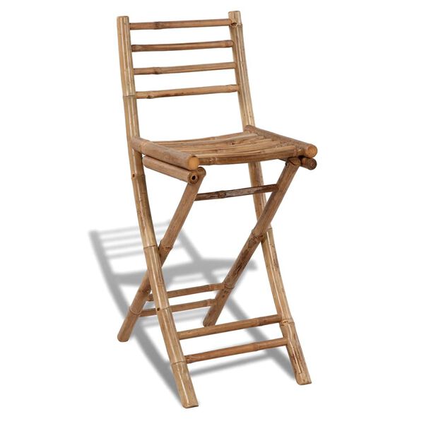 vidaXL 3-daļīgs bāra mēbeļu komplekts, bambuss