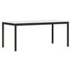 vidaXL Ēdamgalds Balts 180 x 90 x 75 cm Ciets priedes koks