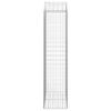 vidaXL arkveida gabiona grozs, 100x50x200/220 cm, cinkota dzelzs