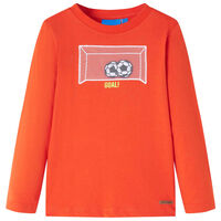 Bērnu krekls ar garām piedurknēm, spilgti oranžs, 92