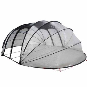 vidaXL Baseina telts kupola Caurspīdīgs 538 x 440 x 204 cm PVC