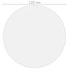 vidaXL galda aizsargsegums, matēts, &Oslash;120 cm, 1,6 mm, PVC