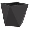 vidaXL Puķu kaste Melna 30 x 30 x 30 cm Tērauds
