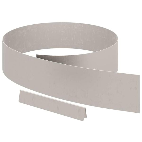 vidaXL Zāliena Apmale 4 pcs Rūsa 450 x 0.05 x 15 cm Novecināts tērauds