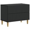 vidaXL Nakts skapītis Melns 62 x 34,5 x 48 cm Inženierijas koks