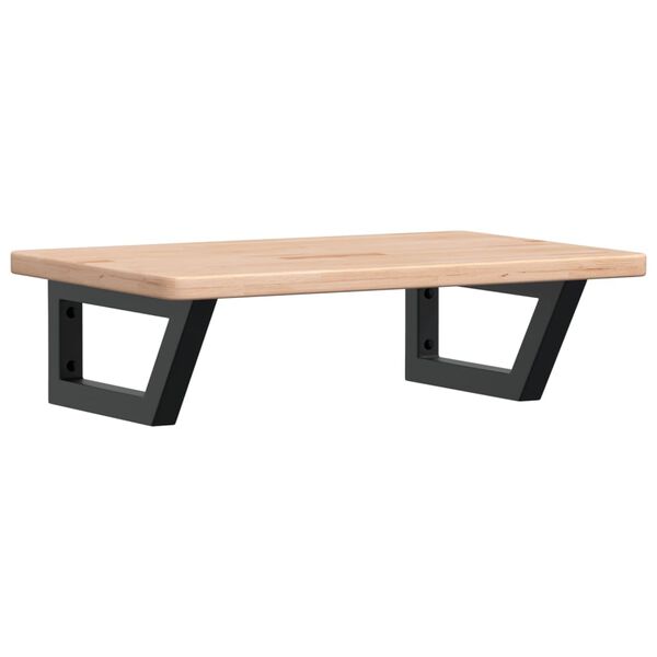 vidaXL izlietnes plaukts, stiprināms pie sienas, tērauds, ozola koks