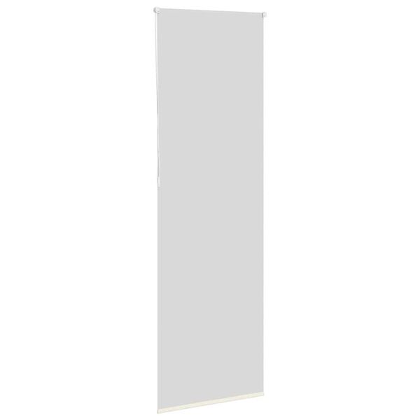 vidaXL rullo žalūzija pelēkbalti 75x210 cm auduma platums 70,7 cm