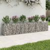 vidaXL Gabions pacelta gulta 2 pcs Sudraba 300 x 50 x 60 cm