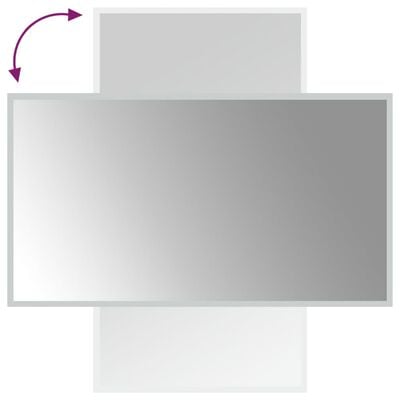 vidaXL vannasistabas spogulis ar LED, 50x90 cm